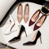 Escarpins vernis talons aiguille du 33 au 40