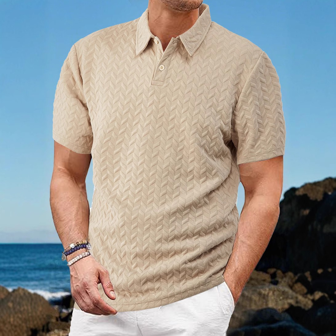 Polo homme à manches courtes