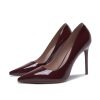 Escarpins vernis talons aiguille du 33 au 40 bordeaux