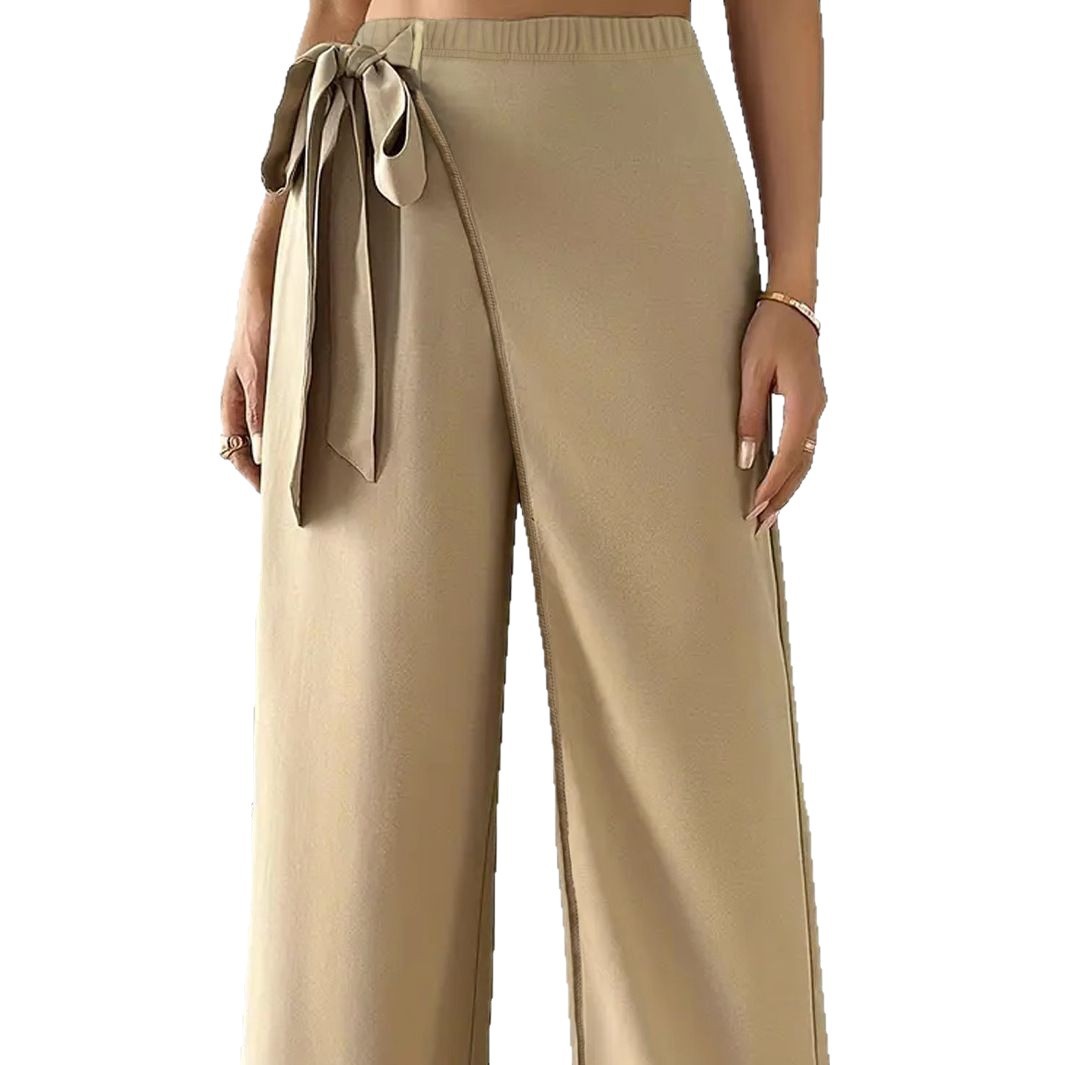pantalon femme à nouer