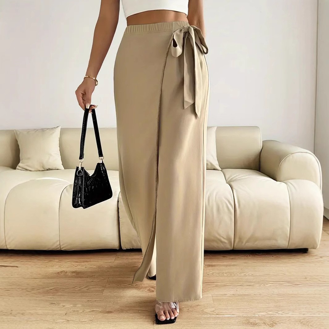 pantalon femme à nouer