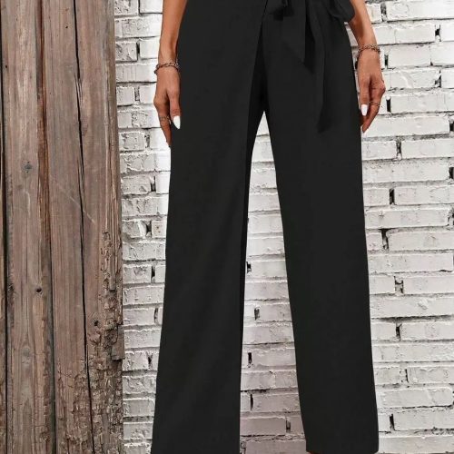 pantalon femme à nouer
