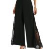 pantalon femme ample avec dentelle