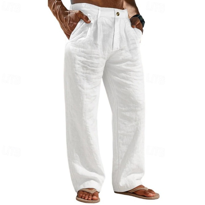 pantalon homme en lin