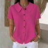 top femme polo manches courtes