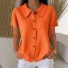 top femme polo manches courtes