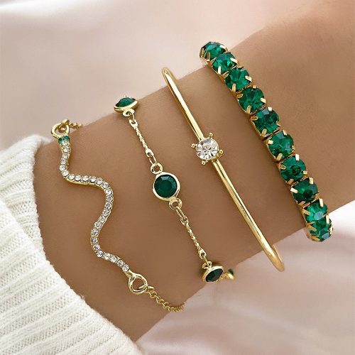 4 bracelets dore