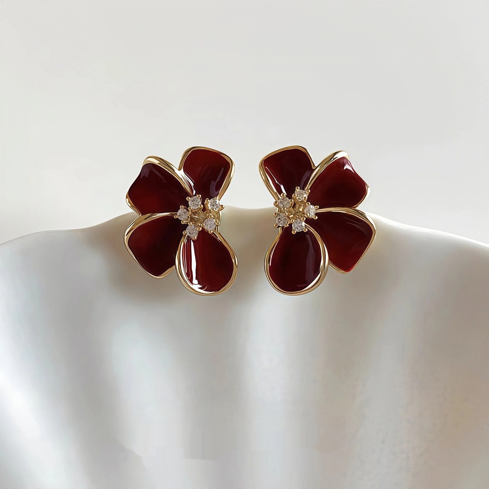 boucles d’oreilles fleurs en argent sterling