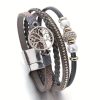 bracelet tressé arbre de vie marron 2