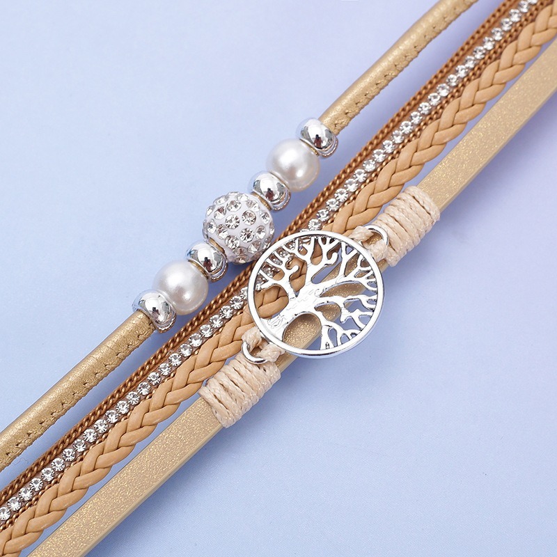bracelet tressé arbre de vie