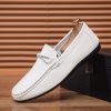 chaussures bateau pour homme blanc
