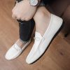 chaussures bateau pour homme blanc 2