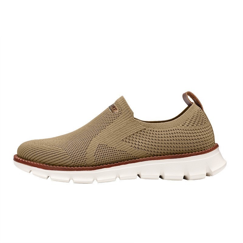 chaussures décontractées respirantes pour homme beige 1