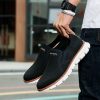 chaussures décontractées respirantes pour homme noir