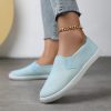 chaussures en toile pour homme ou femme bleu ciel