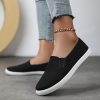 chaussures en toile pour homme ou femme noir