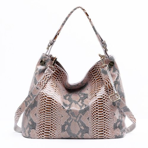 grand sac bandoulière en cuir rose