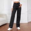 jeans ample pour femme gris