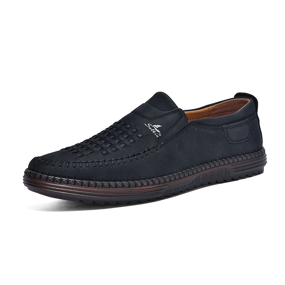 mocassins respirants pour homme noir