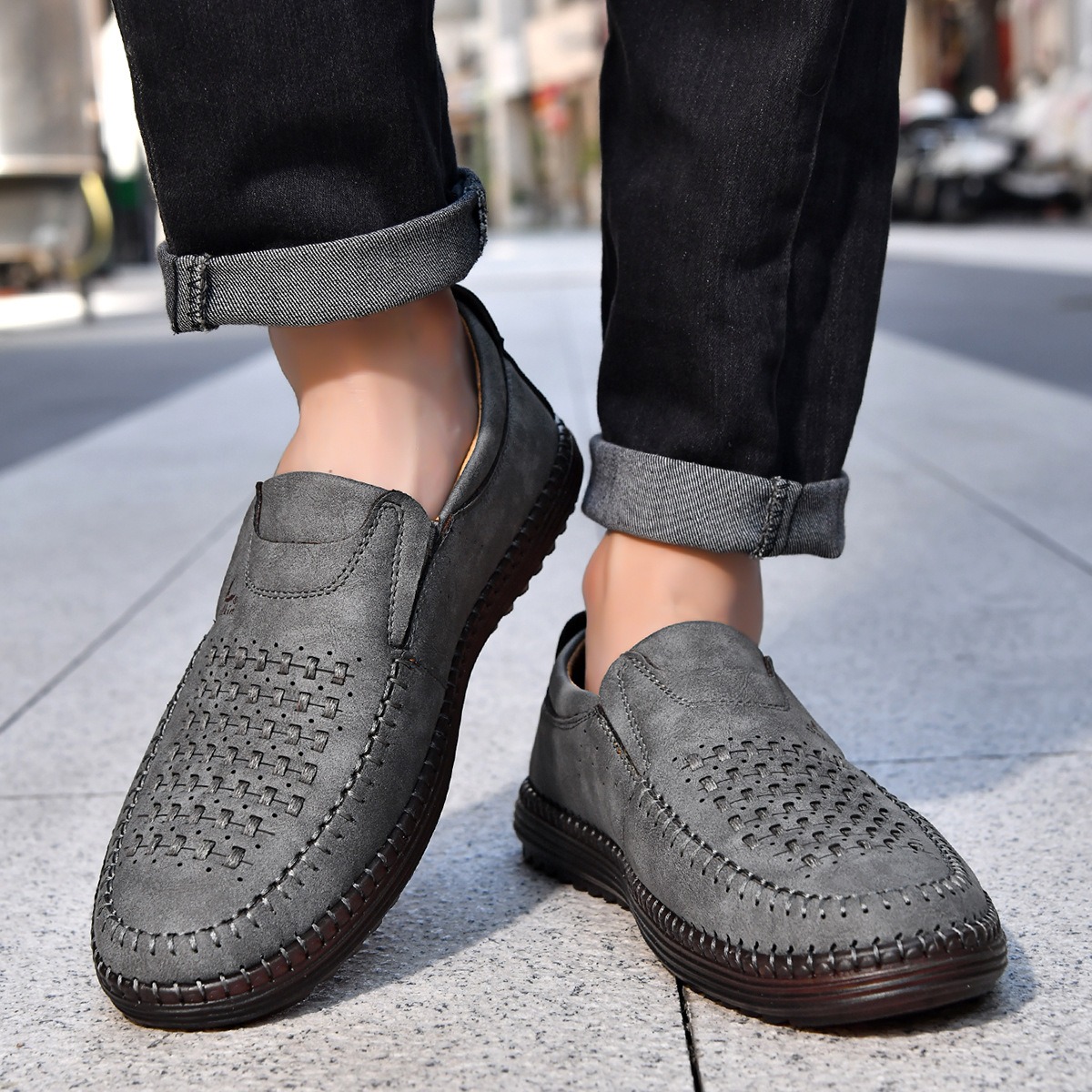 mocassins respirants pour homme
