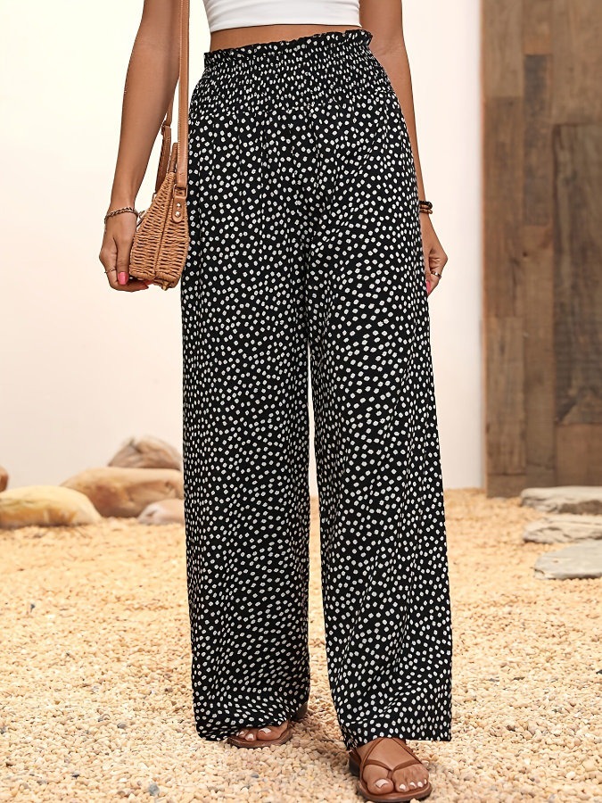 pantalon ample imprimé pour femme