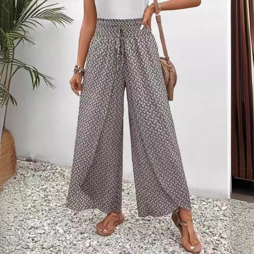 pantalon ample pour femme imprimé ethnique