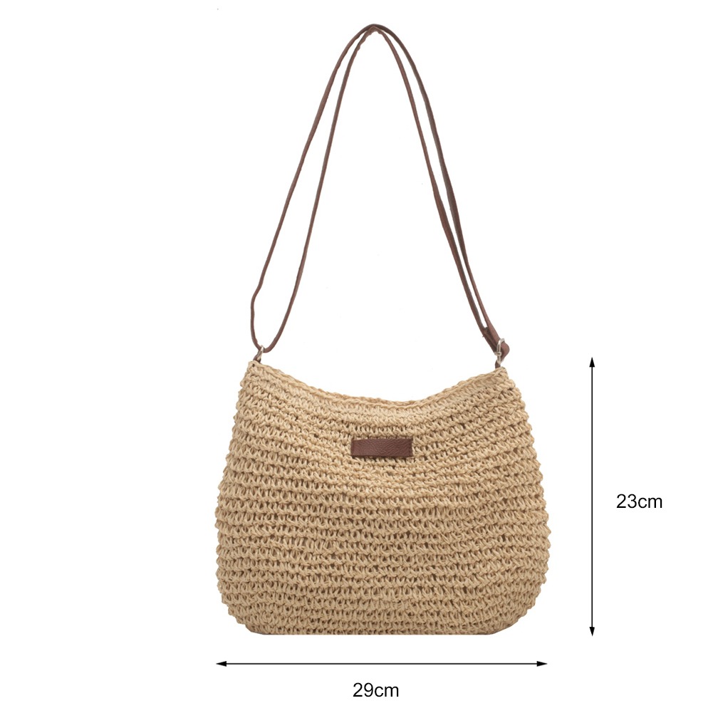 sac cabas bandoulière en paille
