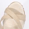 sandales à brides talon compensé