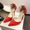 sandales vernies bout pointu talons aiguille rouge 2