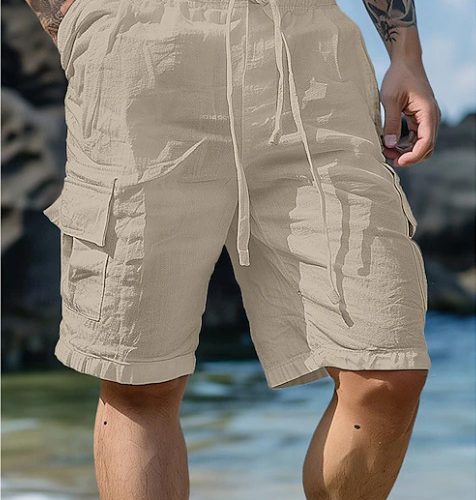 short-bermuda-pour-homme-coton-et-lin
