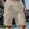 short bermuda pour homme cotone et lin beige