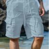 short bermuda pour homme cotone et lin bleu ciel