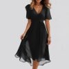 robe légère mousseline noir