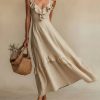 robe longue légère nude
